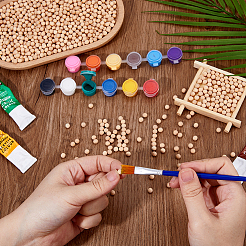 1500Pcs Wood Beads&nbsp;WOOD-FH0002-43