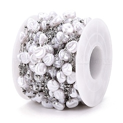Handmade ABS Plastic Imitation Pearl Beads Chains&nbsp;CHS-T006-07P