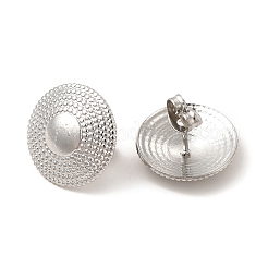 Non-Tarnish 304 Stainless Steel Flat Round Stud Earrings for Women&nbsp;LS-EJEW-I281-20P