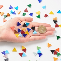 Triangle Mosaic Tiles Glass Cabochons&nbsp;DIY-P045-09
