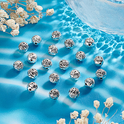 20Pcs Tibetan Style Alloy Beads&nbsp;TIBE-LP0001-06