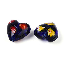Handmade Millefiori Glass Beads&nbsp;LAMP-N024-43B