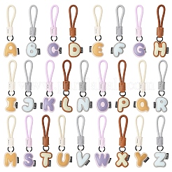 PU Leather Letter Pendant Decoration&nbsp;HJEW-YWC0002-001A