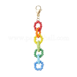 Glass Chain Pendant Decorations&nbsp;HJEW-TA00358