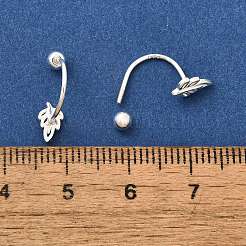 S999 Fine Silver Stud Earrings&nbsp;EJEW-A127-04S