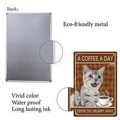 Rectangle Metal Iron Sign Poster&nbsp;AJEW-WH0157-344