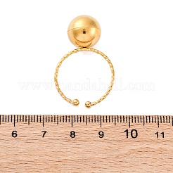 304 Stainless Steel Cuff Rings for Women&nbsp;LS-RJEW-F175-01G-02