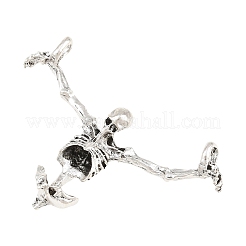 Tibetan Style Alloy Connector Charms&nbsp;AL-CBA1C07-02AS