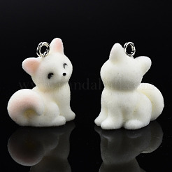 Flocky Resin Pendants&nbsp;RESI-N032-14