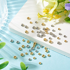 60Pcs 4 Styles Column Brass Beads&nbsp;KK-TA0009-07