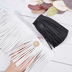 2M 2 Colors Faux Leather Fringe Trimmings&nbsp;DIY-GF0006-33