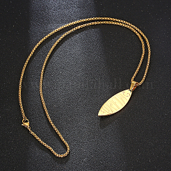 Stylish 304 Stainless Steel Surfboard Pendant Necklaces for Women's Daily Wear&nbsp;AD2331-2