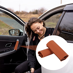 2Pcs PU Leather Car Door Handle Covers&nbsp;AJEW-WH0004-01A