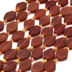 Natural Carnelian Beads Strands&nbsp;G-A321-R06-01