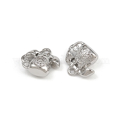 Brass Micro Pave Cubic Zirconia Pendants&nbsp;KK-K407-15P