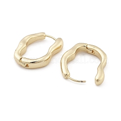 Brass Hoop Earrings for Women&nbsp;LS-EJEW-M071-02G-02
