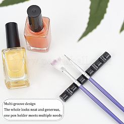 5Pcs 5 Cololrs 5 Grids Plastic Nail Art Brush Pen Holder Stand&nbsp;MRMJ-FG0001-10