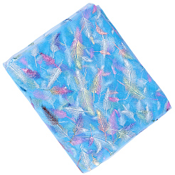 Feather Pattern Nylon Fabric&nbsp;DIY-WH20066-004B