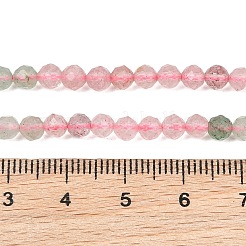 Gradient Color Natural Red and Green Strawberry Quartz Beads Strands&nbsp;GG-NH0007-D02-01