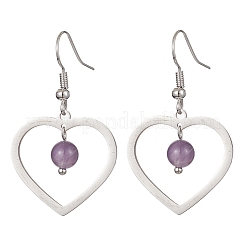 Natural Mixed Gemstone Dangle Earrings&nbsp;EJEW-JE05478