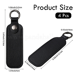4Pcs Small Thumb Flashes Drives Storage Keychain PU Leather USB Flash Drive Holder Case&nbsp;AJEW-CL0002-12