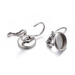 Tarnish Resistant 304 Stainless Steel Leverback Earring Findings&nbsp;STAS-H423-03P