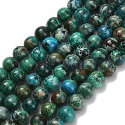 Natural Chrysocolla Beads Strands&nbsp;G-L642-B12-6mm