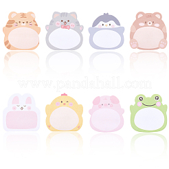 8Pcs 8 Styles Cute Animals Memo Pad Sticky Notes&nbsp;DIY-CP0012-68B