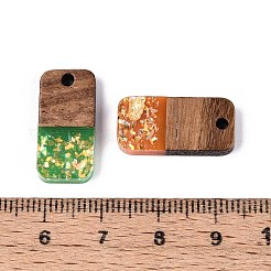 Opaque Resin and Walnut Wood Pendants&nbsp;RESI-T060-02M
