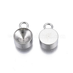 Non-Tarnish 201 Stainless Steel Pendant Rhinestone Settings&nbsp;X-STAS-S057-44E-P