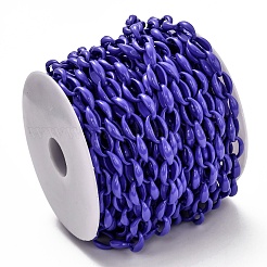 Spray Painted Alloy Cable Chains&nbsp;LCHA-L001-02F
