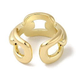 Brass Open Cuff Rings&nbsp;RJEW-Q778-32G