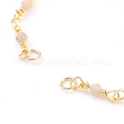 Natural Mixed Stone Handmade Beaded Chains Bracelet Making&nbsp;AJEW-JB00907