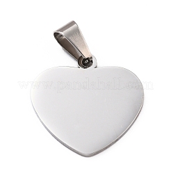 Non-Tarnish 304 Stainless Steel Mirror Polished Finish Stamping Blank Tag Pendants&nbsp;STAS-L220-02C-B01