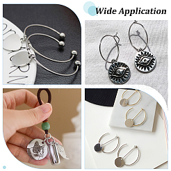 5Pcs 925 Sterling Silver Textured Flat Round Charms with Jump Rings&nbsp;STER-BC0003-98S