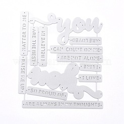 Carbon Steel Cutting Dies Stencils&nbsp;DIY-I083-04P