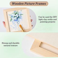 DIY Children Wood Decoration Clay Picture Frame&nbsp;WOOD-WH20008-07G