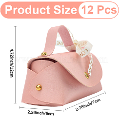 12Pcs Imitation Leather Handbag Shaped Wedding Candy Gift Bags&nbsp;DIY-CL0001-45