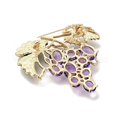 Resin Rhinestone Brooch&nbsp;JEWB-K027-09G