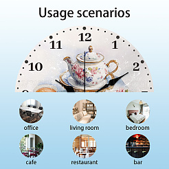 MDF Printed Wall Clock&nbsp;HJEW-WH0058-028