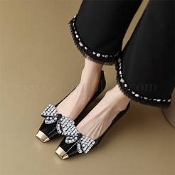 2Pcs Acrylic Rhinestone & Polyester & Iron Shoe Decorations&nbsp;DIY-WR0004-11