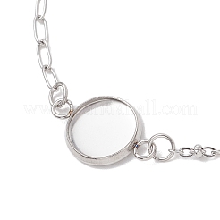 304 Stainless Steel Paperclip Chain Satellite Chain Bracelet Making&nbsp;BJEW-JB13071-02