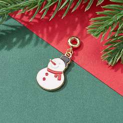 Christmas Alloy Enamel Pendants&nbsp;PALLOY-JF00709-04