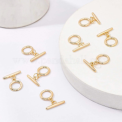 Brass Toggle Clasps&nbsp;KK-BC0005-60G