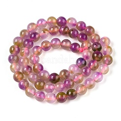Dyed Natural White Jade Beads Strands&nbsp;G-T138-6mm-210-13
