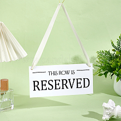12Pcs Rectangle Acrylic Reserved Hanging Display Board&nbsp;AJEW-GA0009-78