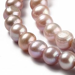 Natural Cultured Freshwater Pearl Beads Strands&nbsp;PEAR-L033-08A-01