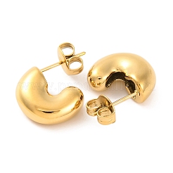 Ion Plating(IP) 304 Stainless Steel Stud Earrings&nbsp;LS-EJEW-G395-21G