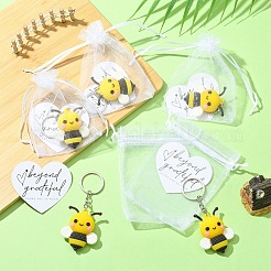 DIY Bees Keychain Making Kits&nbsp;DIY-YW0012-49