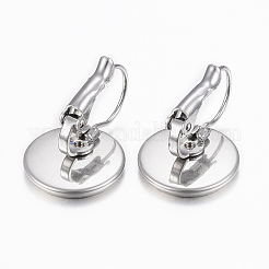 Tarnish Resistant 304 Stainless Steel Leverback Earring Findings&nbsp;STAS-H423-01P